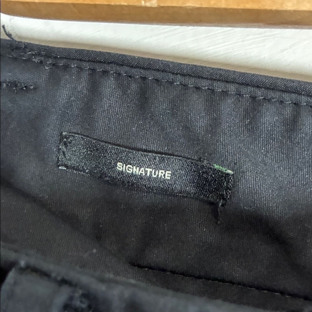 Talbots Signature Black Career Trousers Size 14 Straight Leg Work Pants - Picture 4 of 11